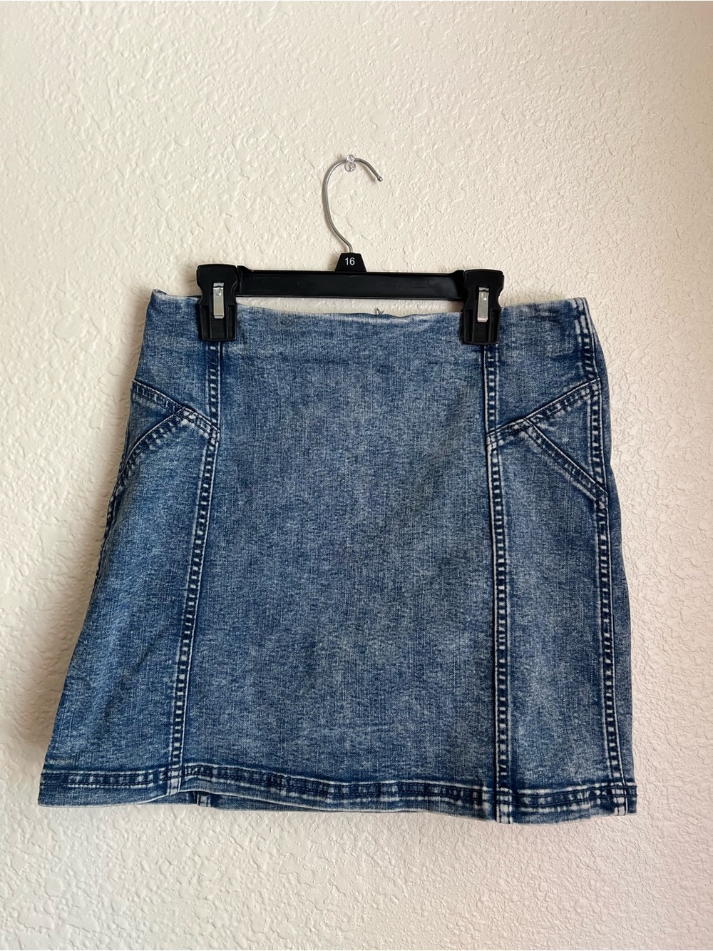 Blue Denim Mini Skirt - Women